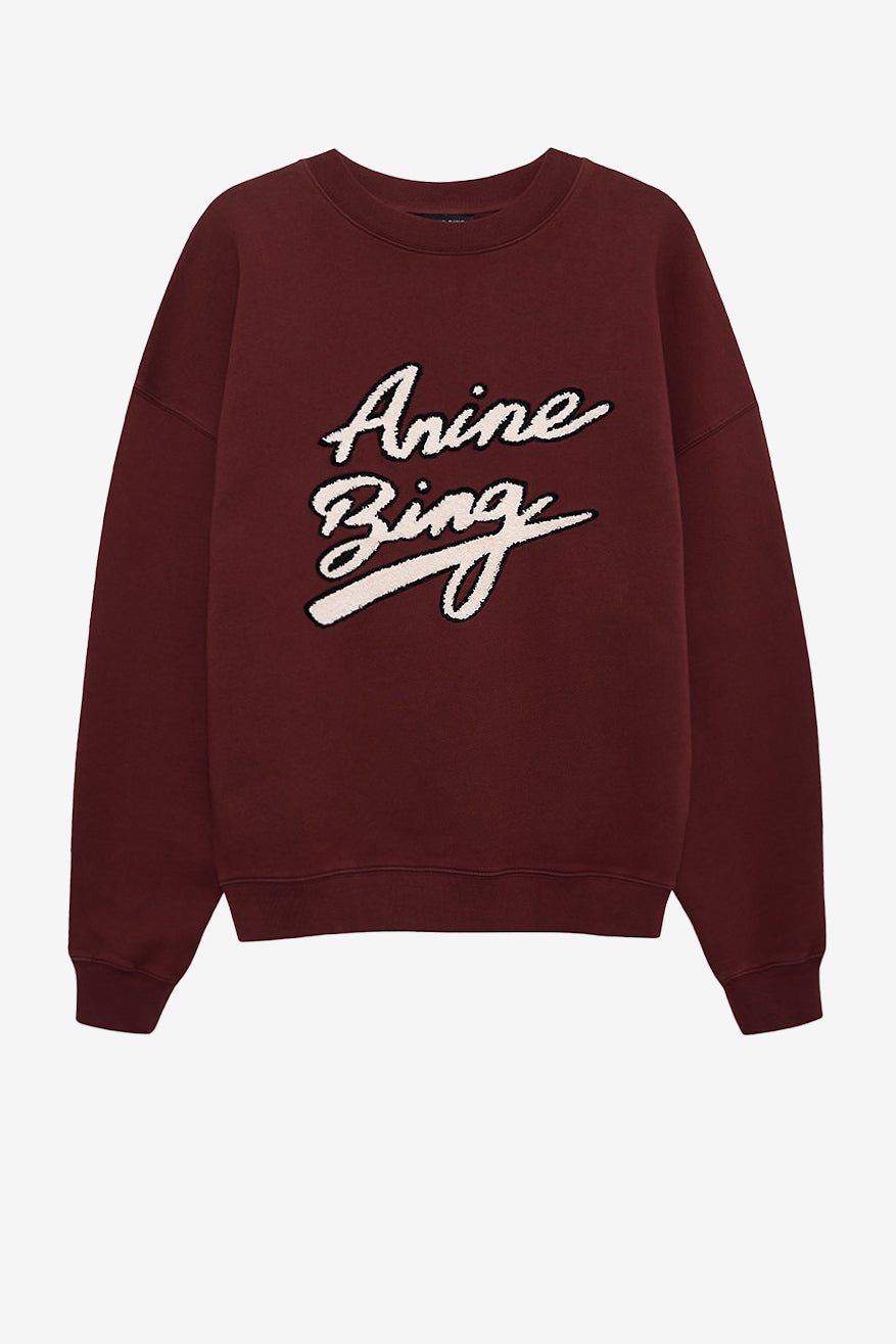 Sweatshirt Miles Chenille in BurgundyAnine Bing - Anita Hass