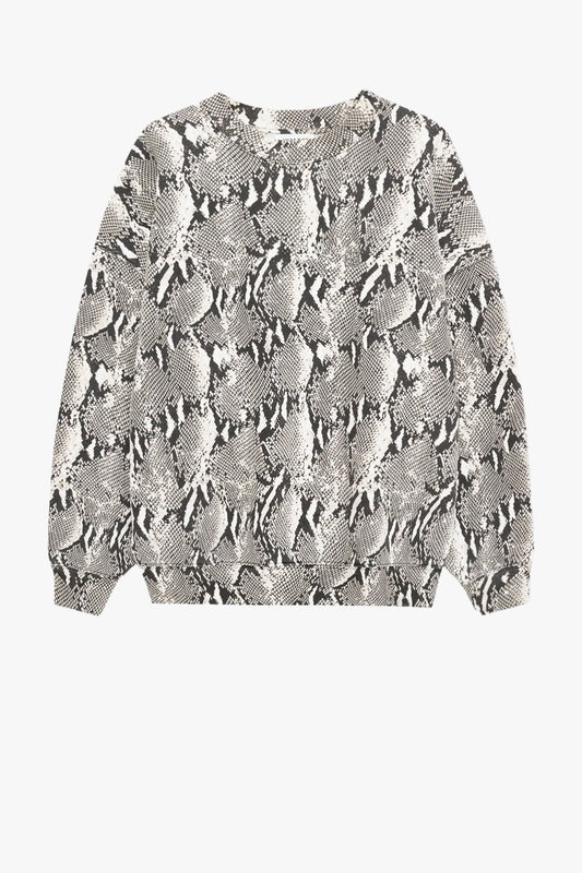 Sweatshirt Miles in Washed PythonAnine Bing - Anita Hass