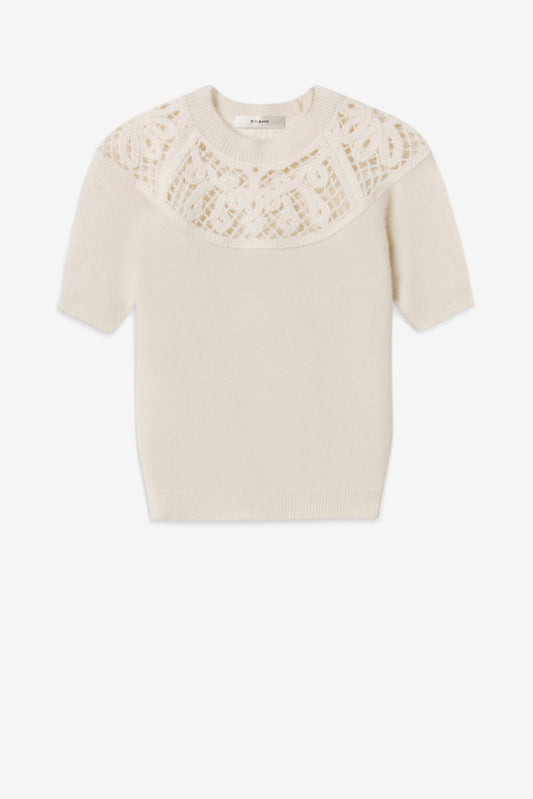 Felpa The Lace in crema