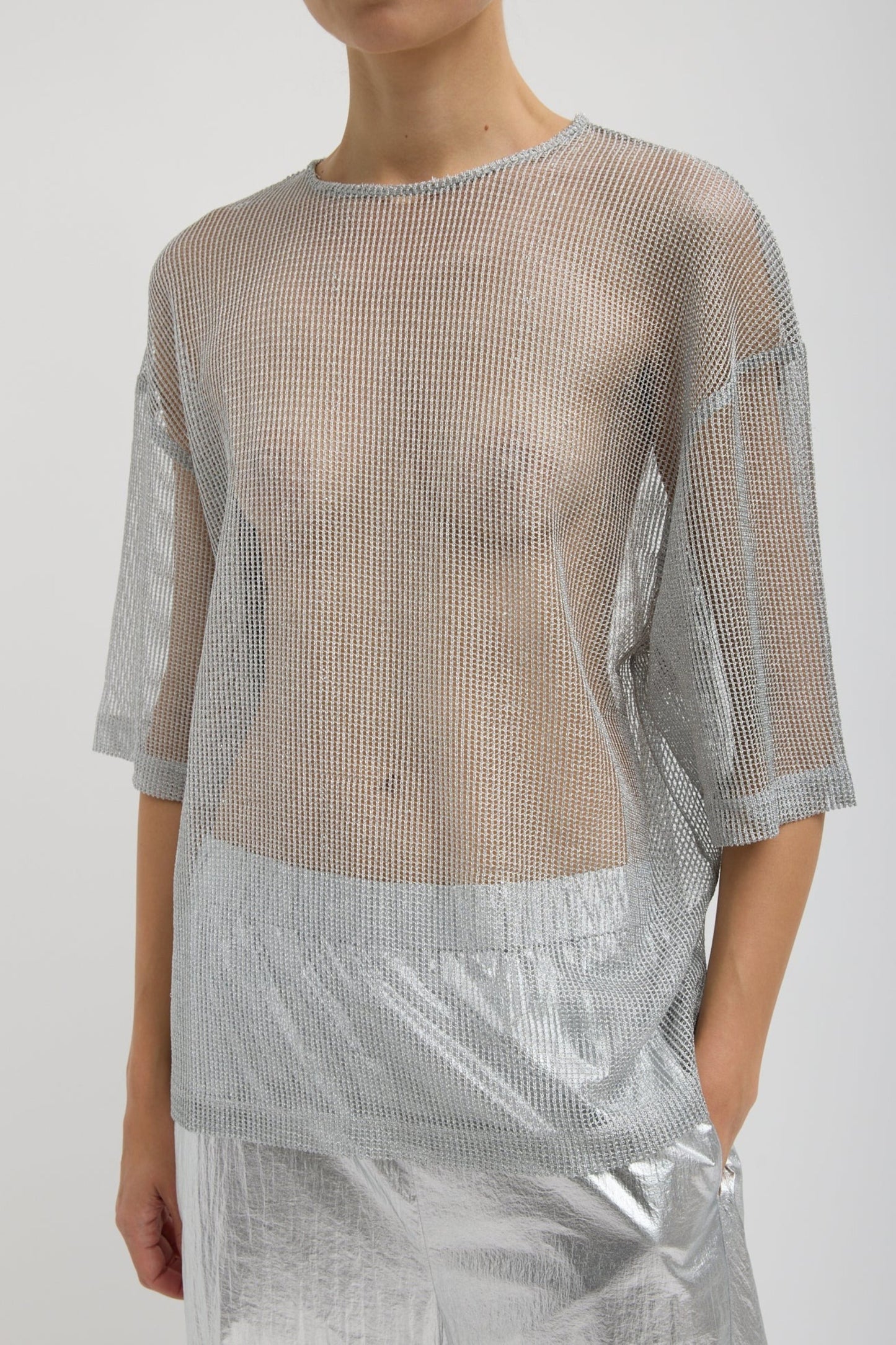 T-Shirt Mesh Easy in SilberTibi - Anita Hass