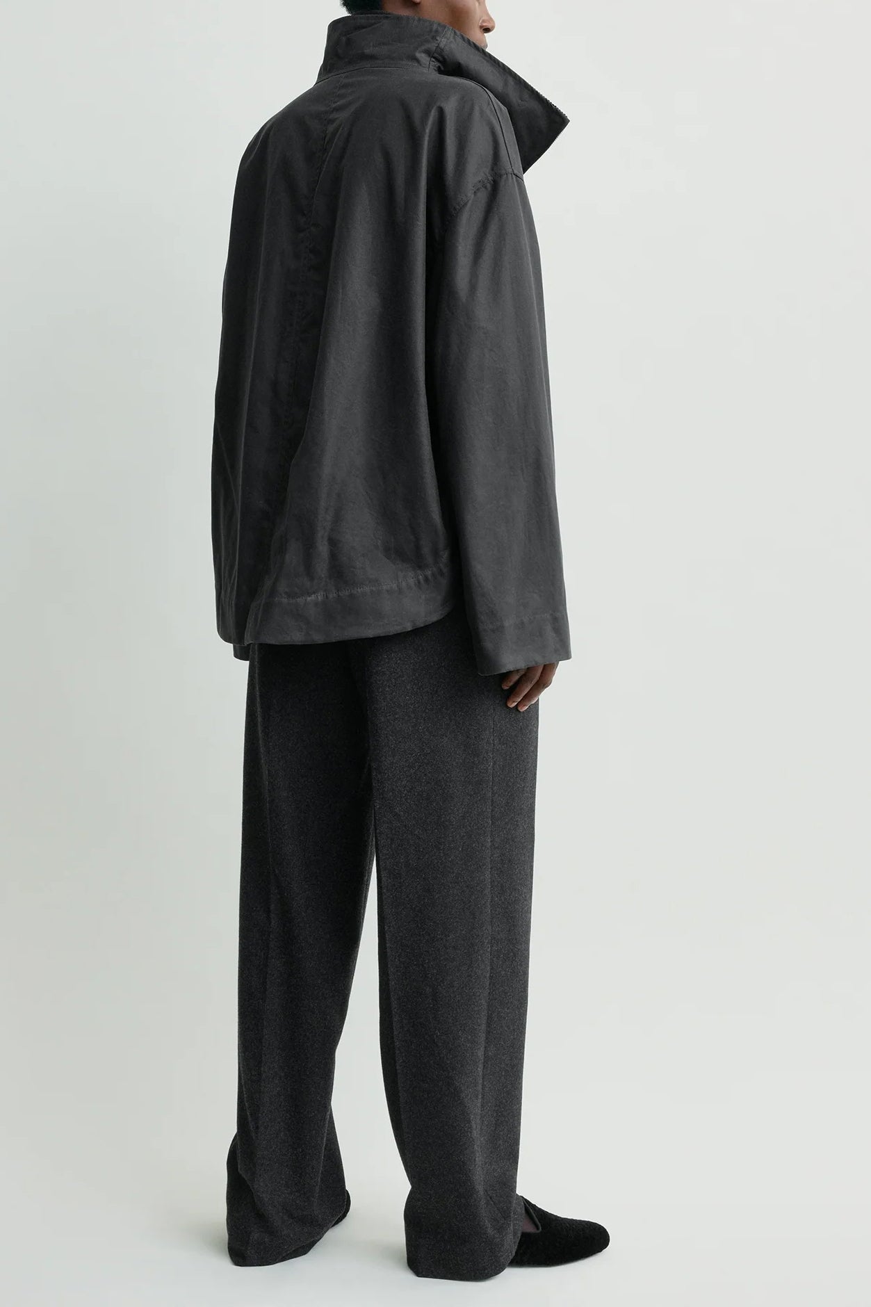 Zipped country jacket in black