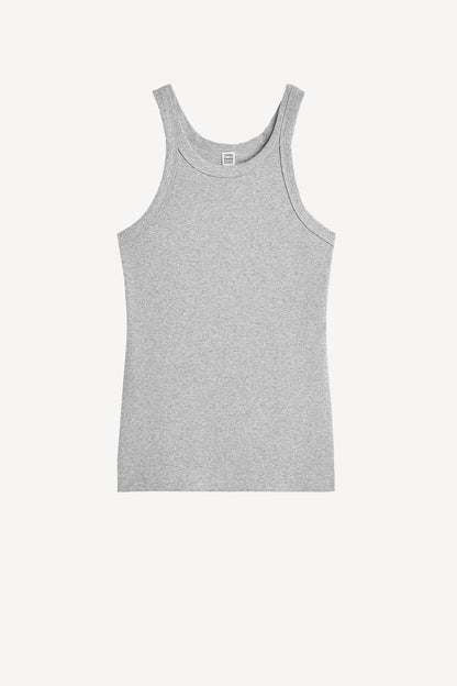 Tank Top Curved in Grey MelangeToteme - Anita Hass