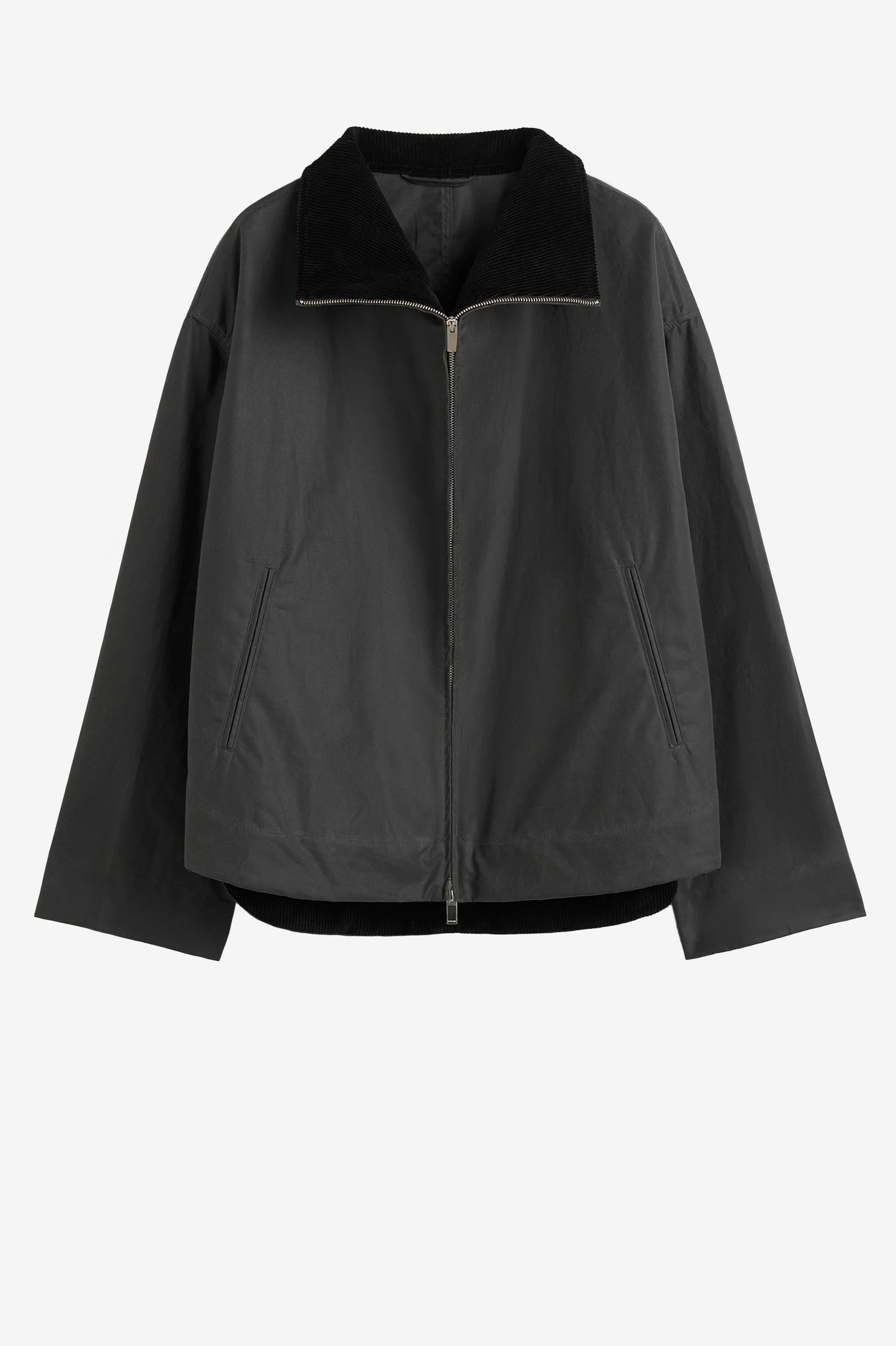 Zipped country jacket in black