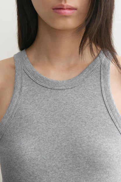 Tank Top Curved in Grey MelangeToteme - Anita Hass