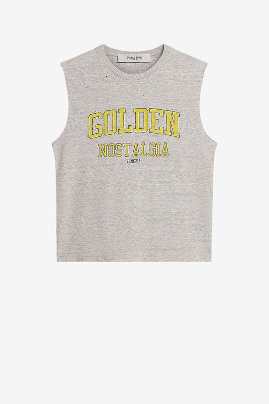 Tank Top Journey in Grau/GelbGolden Goose - Anita Hass