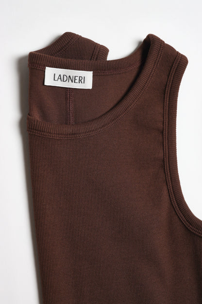 Tank Top La Coeur in Mocca