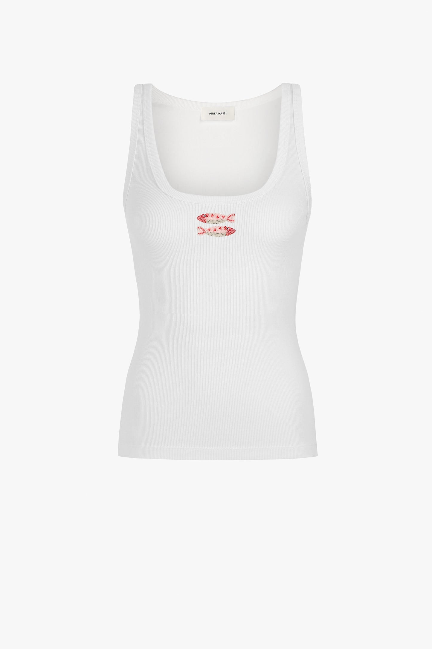 Tank Top Pearl Fish in WeißAnita Hass - Anita Hass