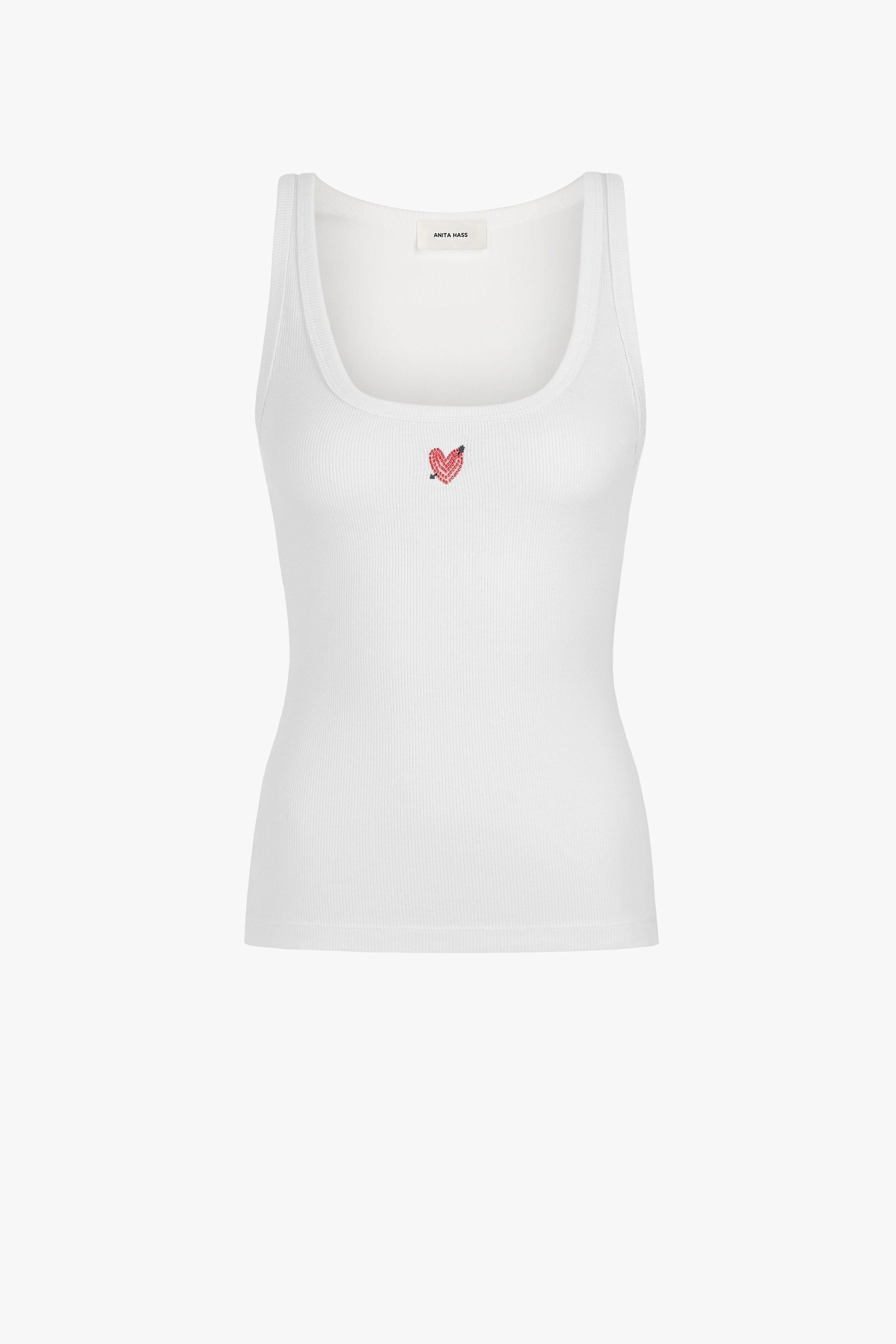 Tank Top Pearl Heart in WeißAnita Hass - Anita Hass