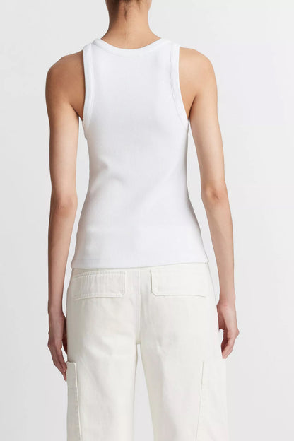 Tank Top Scoop in Optic WhiteVince - Anita Hass