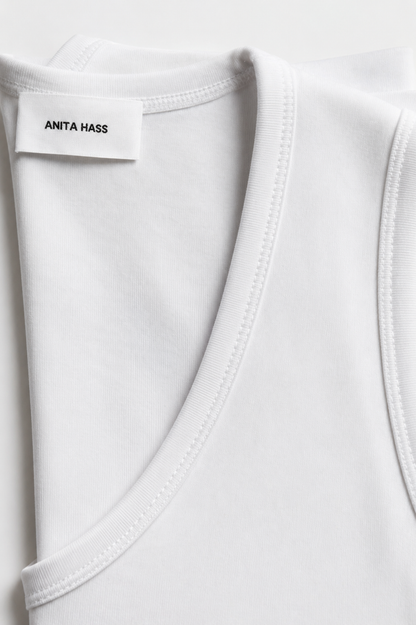 Tank Top The V Neck in White