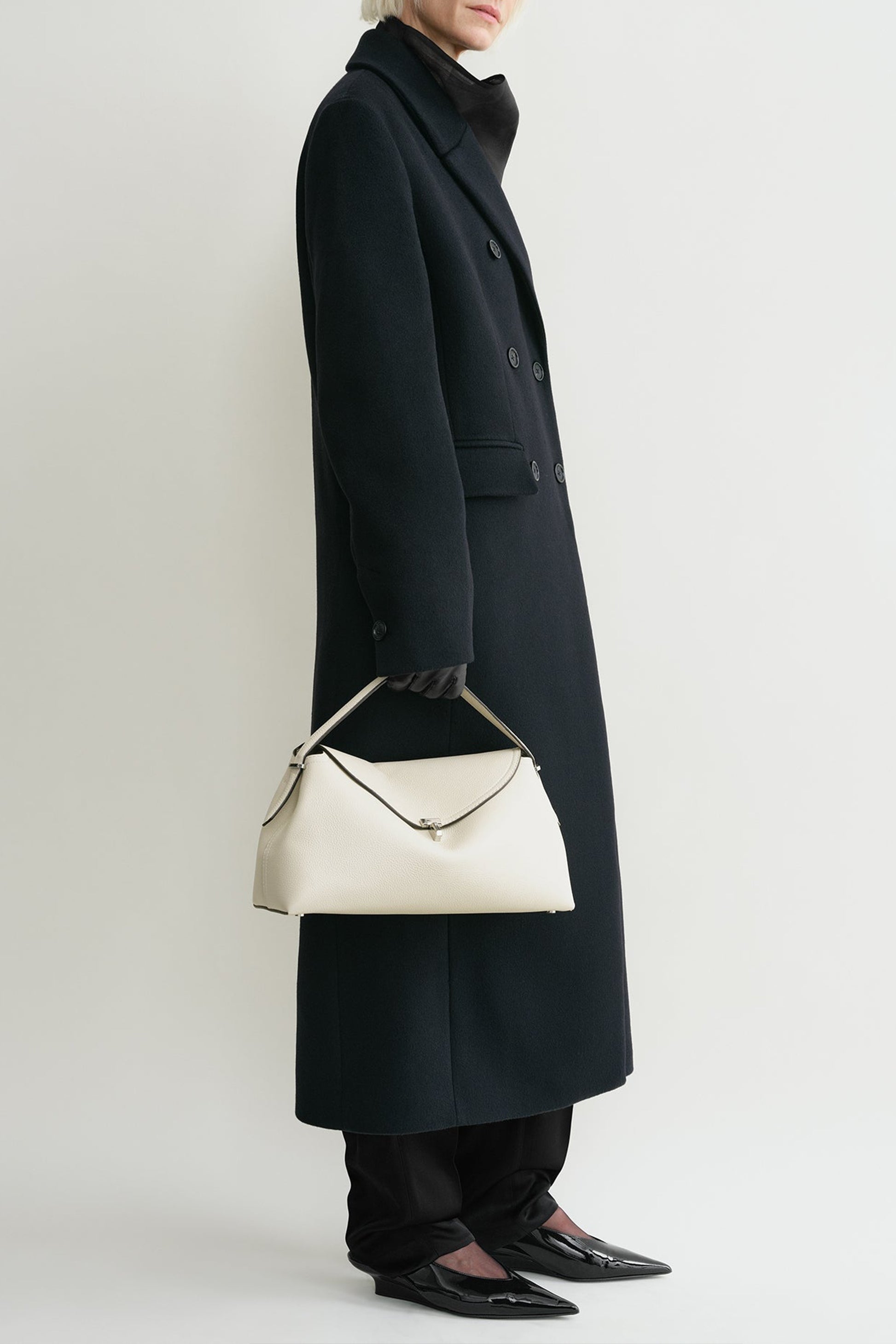 Tasche T-Lock Pebbled in MilkToteme - Anita Hass