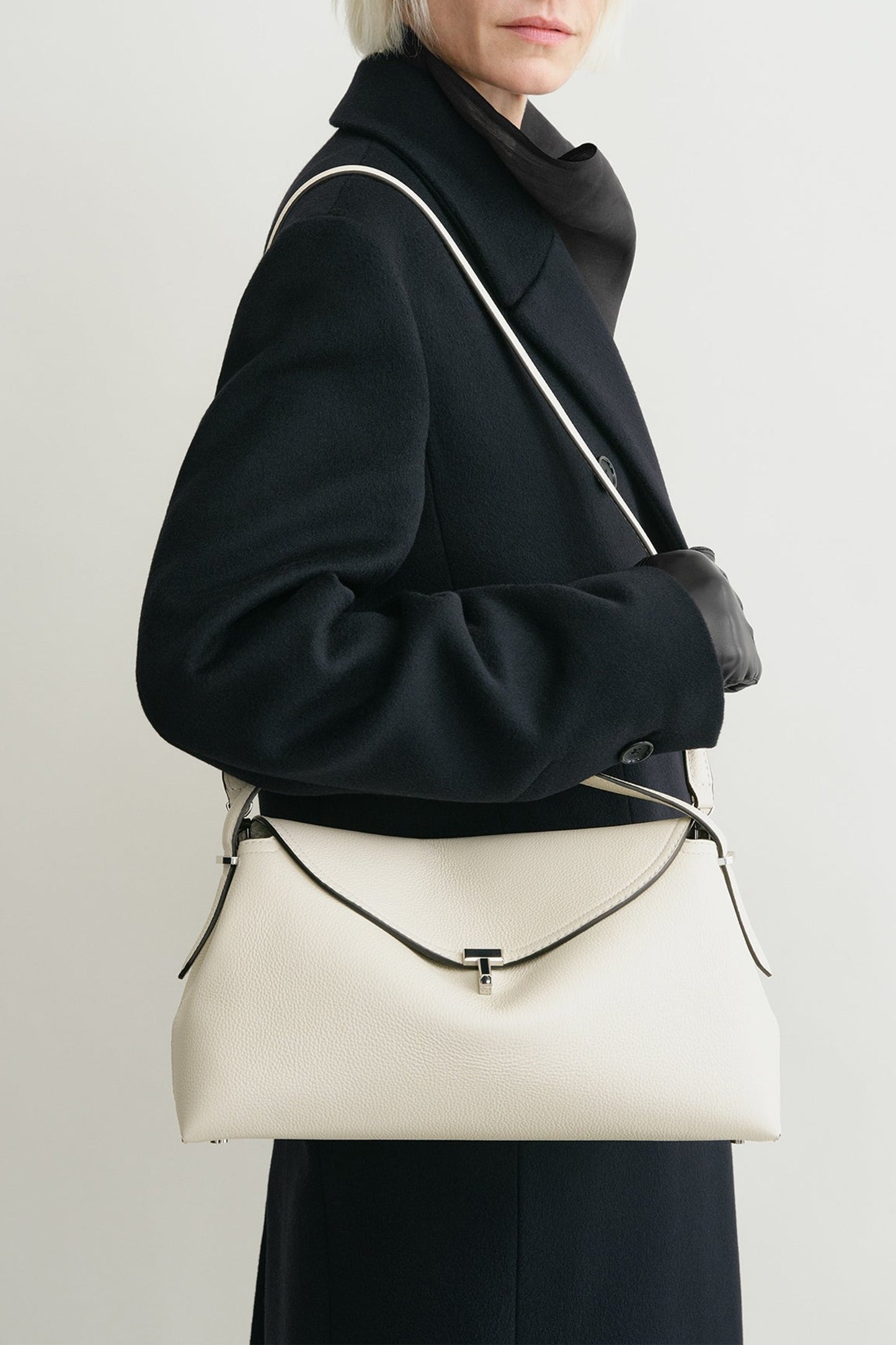 Tasche T-Lock Pebbled in MilkToteme - Anita Hass