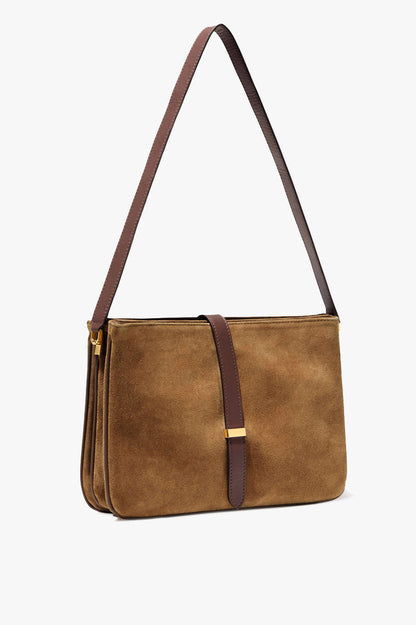 Sac Jane en daim Tawny