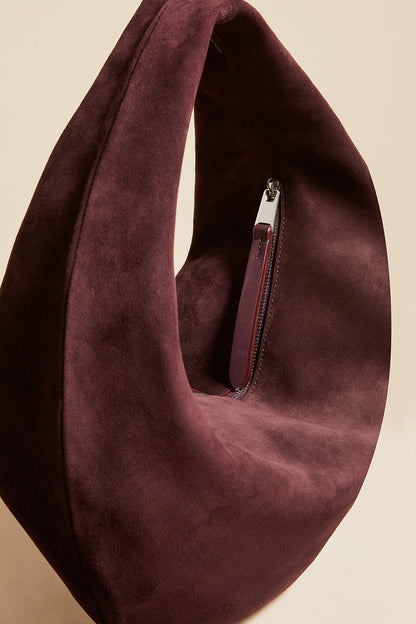 Tasche Olivia Hobo Medium in Rouge NoirKhaite - Anita Hass