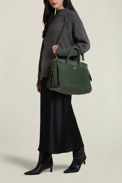 Tasche Private Eye in Suede EmeraldMétier - Anita Hass