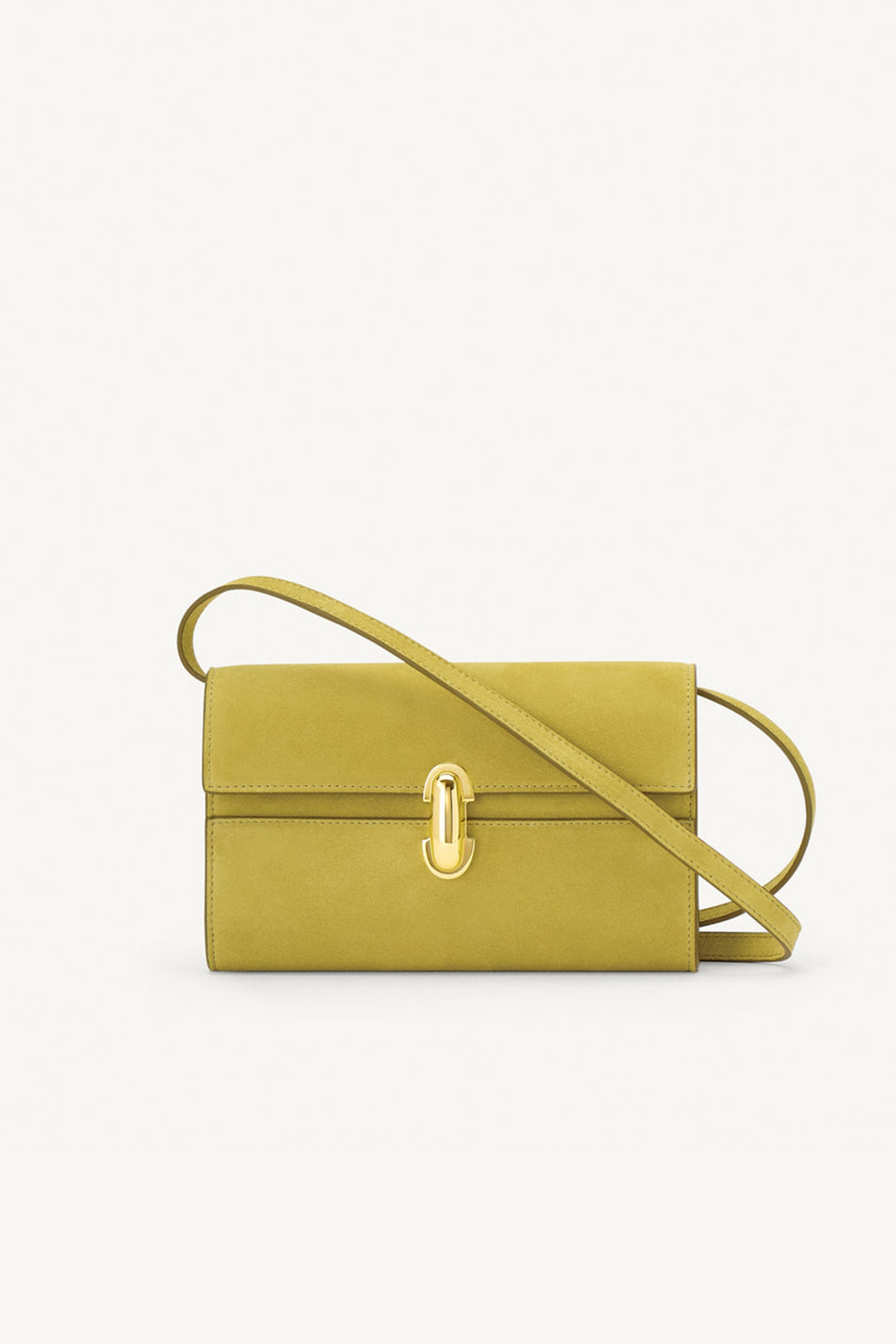 Tasche Symmetry Mini in Suede ChartreuseSavette - Anita Hass