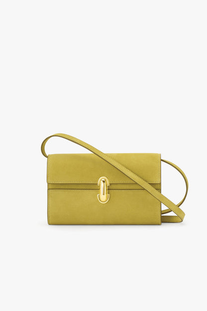 Tasche Symmetry Mini in Suede Chartreuse