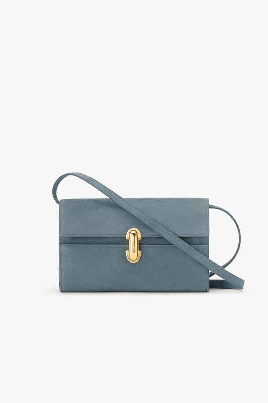 Symmetry Mini bag in Suede Denim