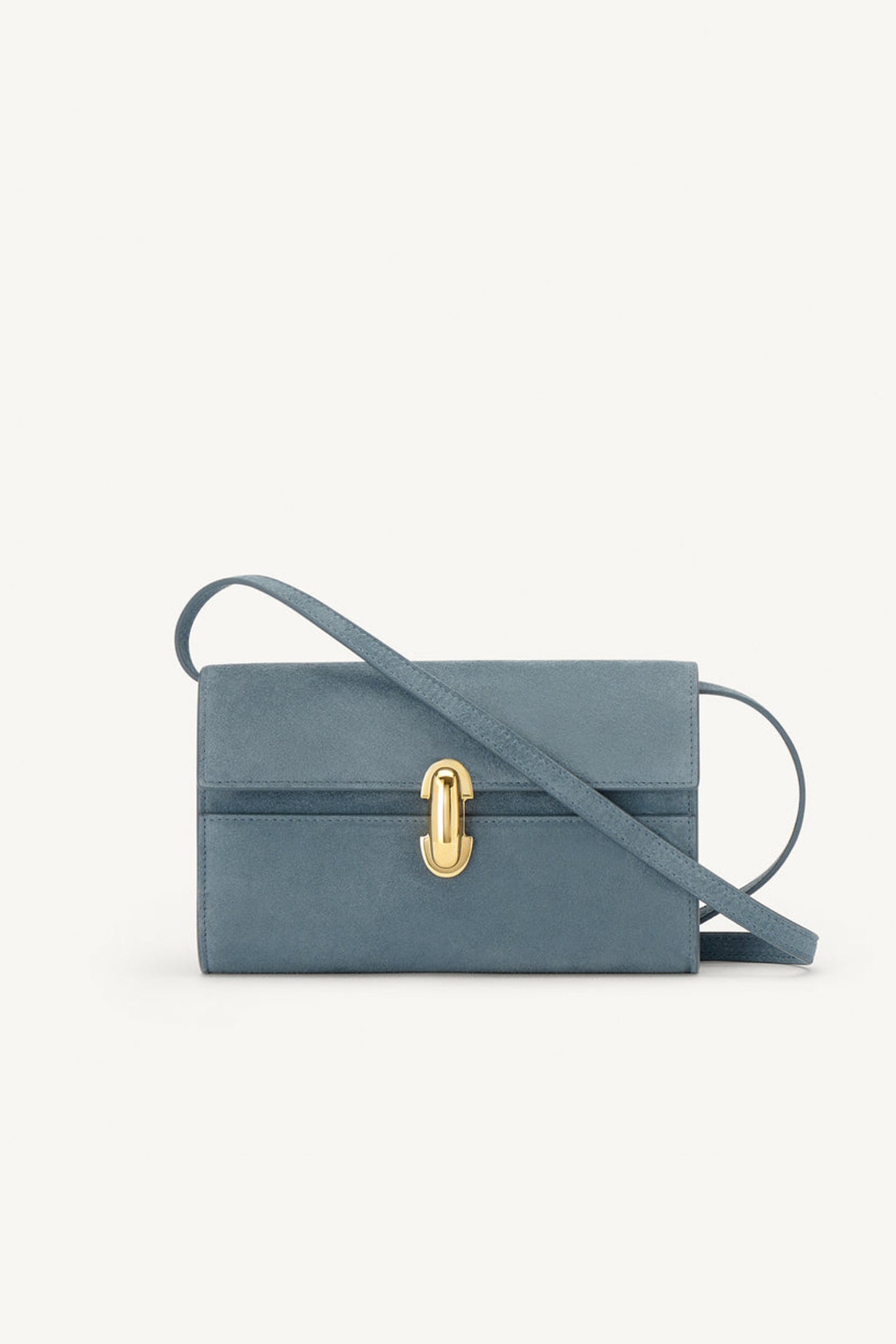 Tasche Symmetry Mini in Suede DenimSavette - Anita Hass