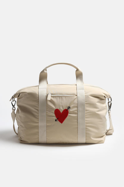 Tasche 'Heart' in Beige NylonAnita Hass - Anita Hass