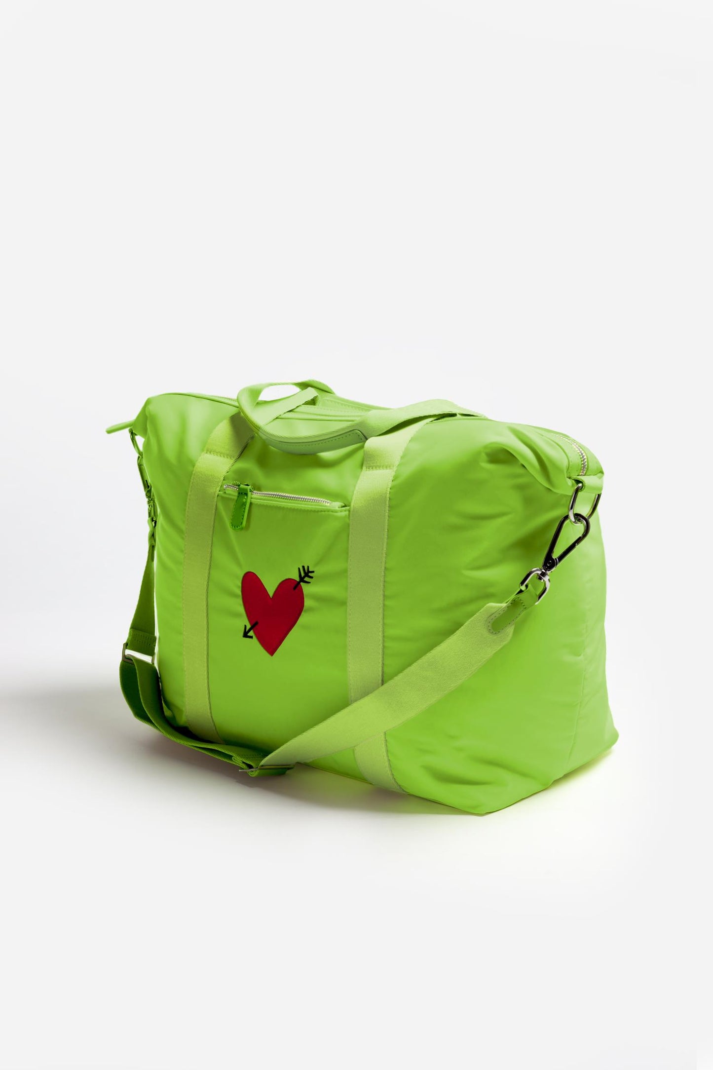 Heart' bag in matcha nylon