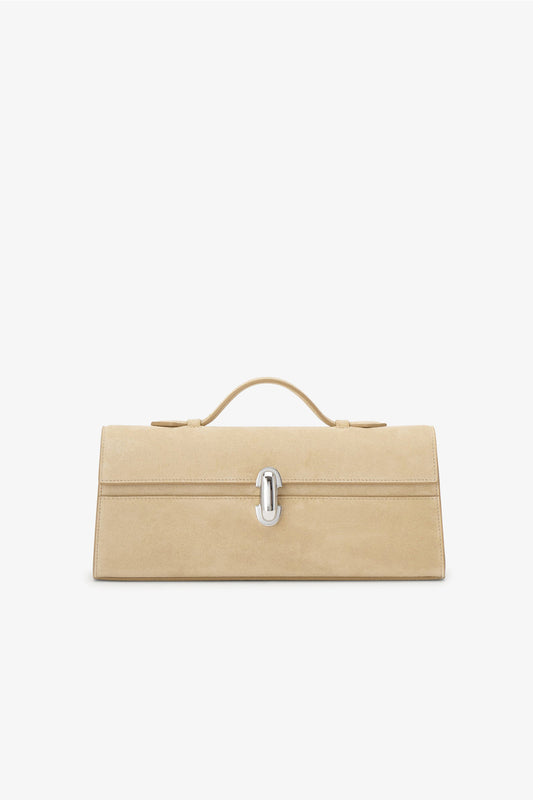 Slim Symmetry bag in Suede Flax