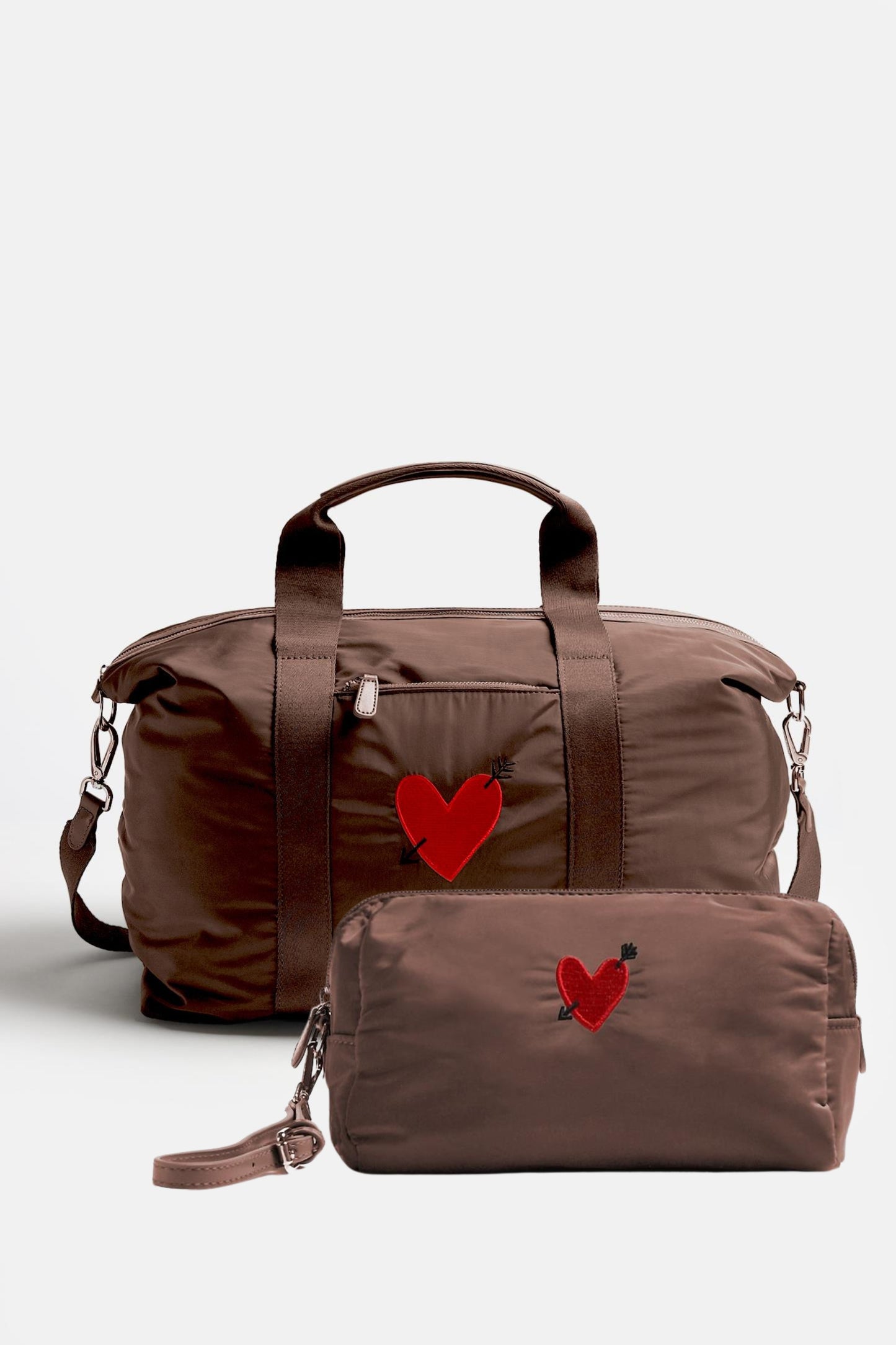 Taschen Set 'Heart' Large in Braun NylonAnita Hass - Anita Hass