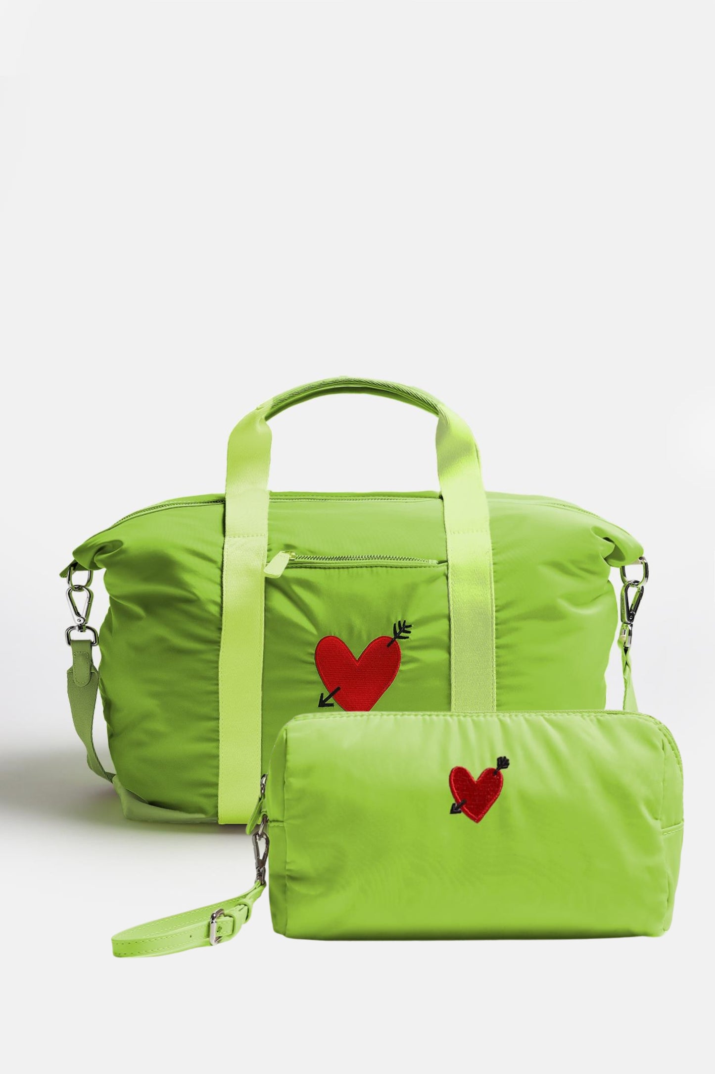 Taschen Set 'Heart' Large in Matcha NylonAnita Hass - Anita Hass