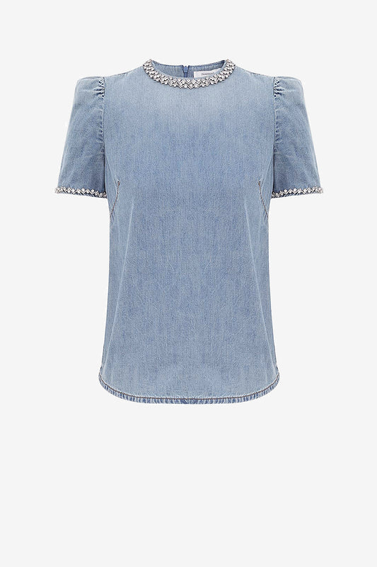 Top Crush Embellished in Blue Moon