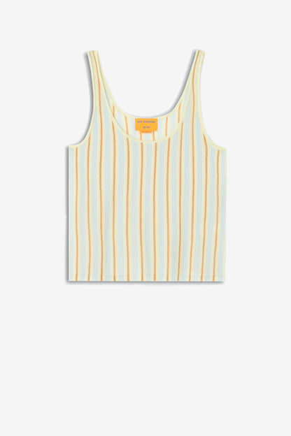 Top Fine Stripe in Limewash