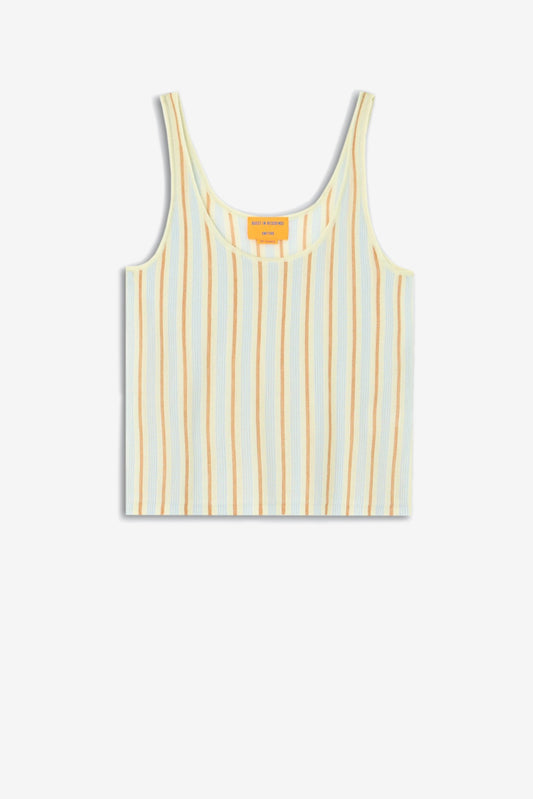 Top Fine Stripe in Limewash