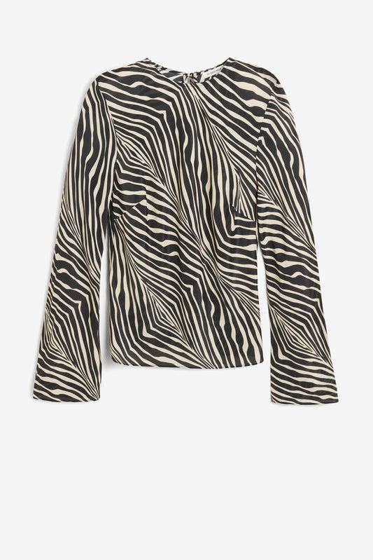 Top Pricilla in Zebraby Malene Birger - Anita Hass