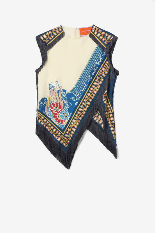 Top Scarf Lemuria Placée in Blue