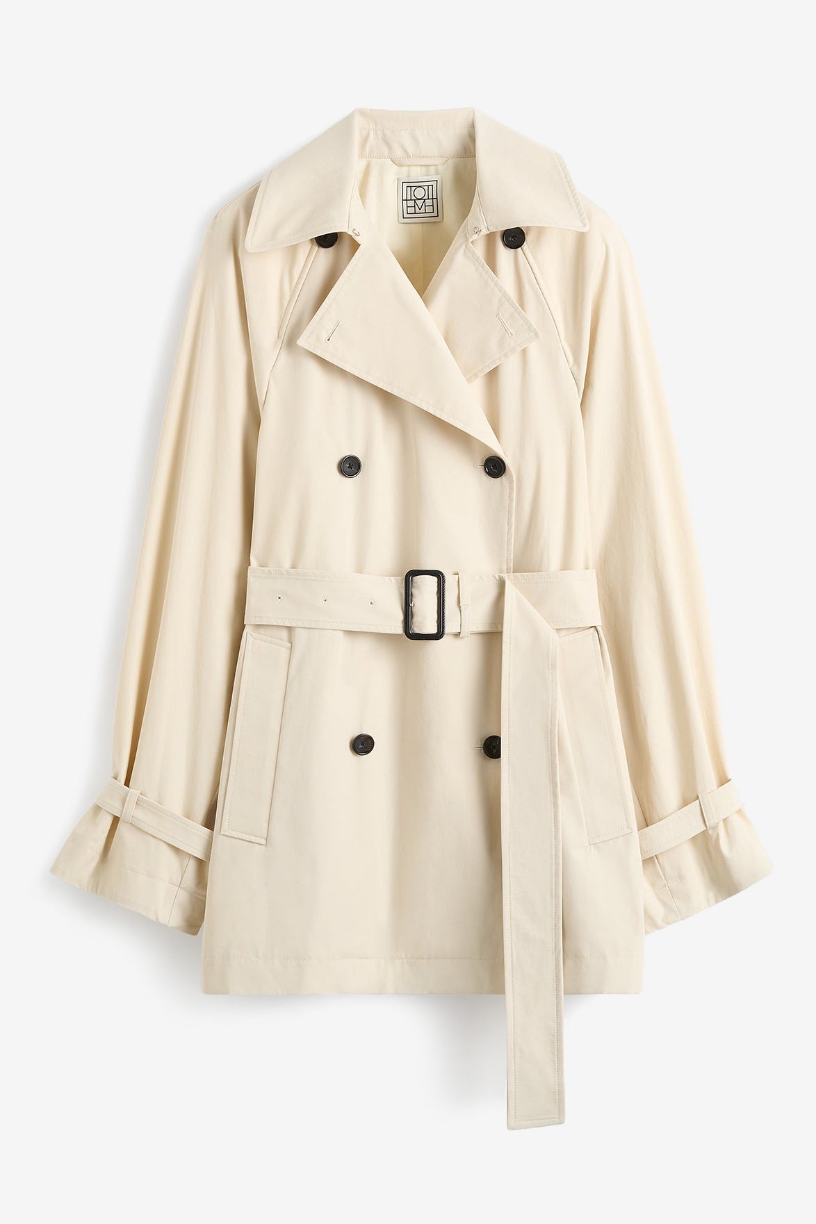 Trenchcoat Washed Cotton in StoneToteme - Anita Hass