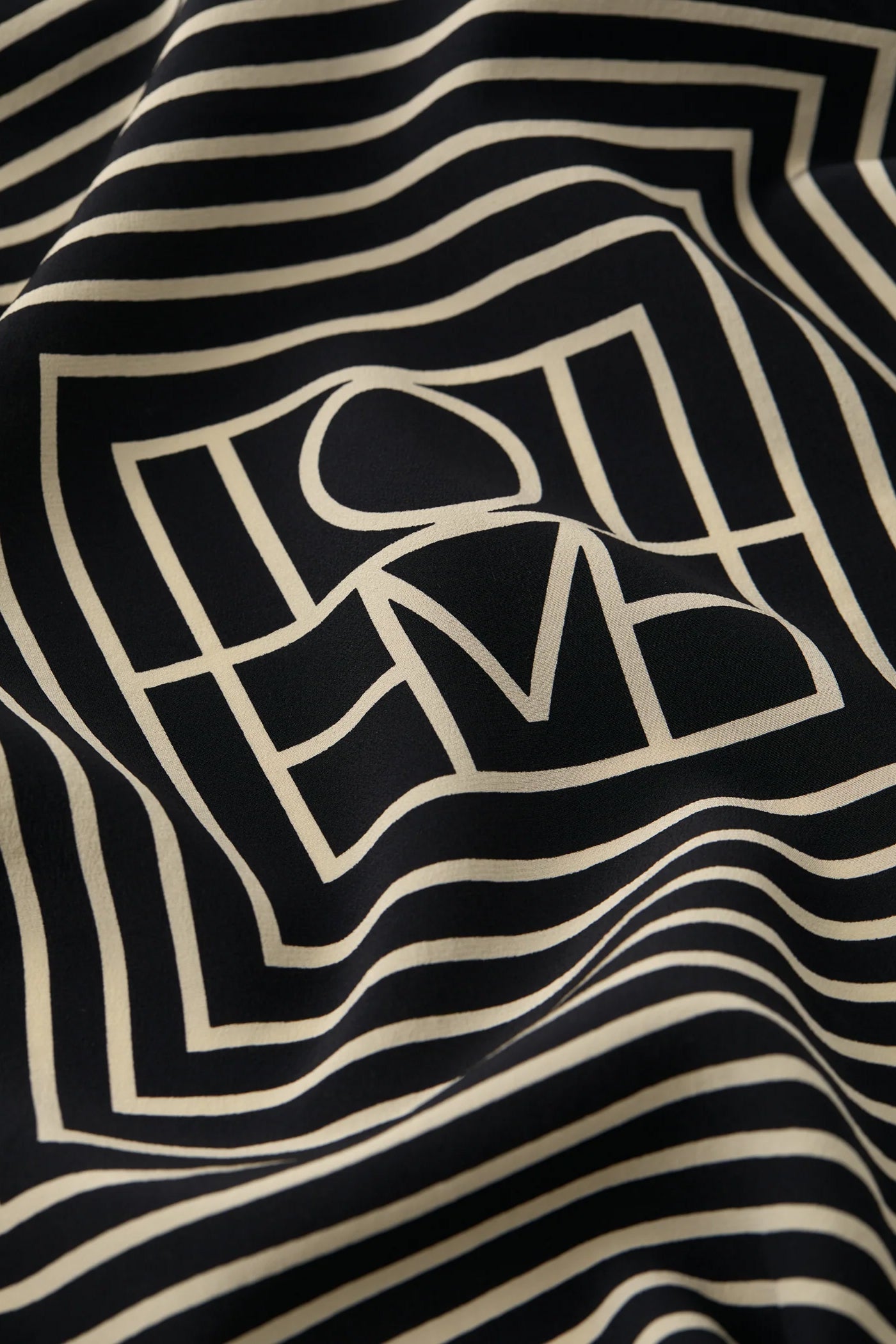 Foulard Signature Monogram noir