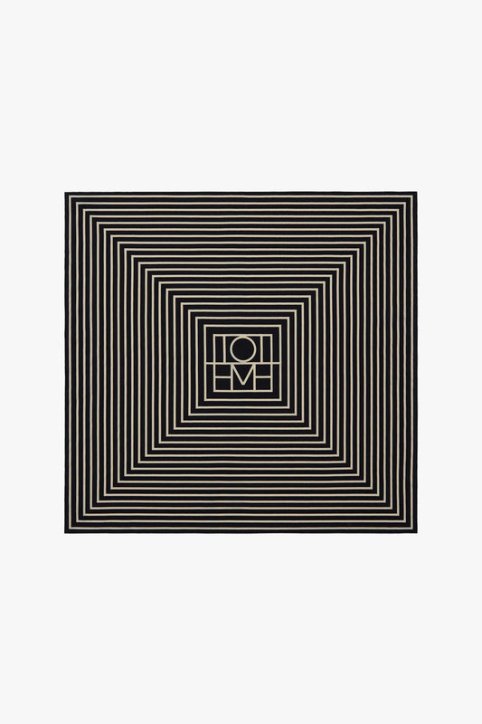 Tuch Signature Monogram in Schwarz