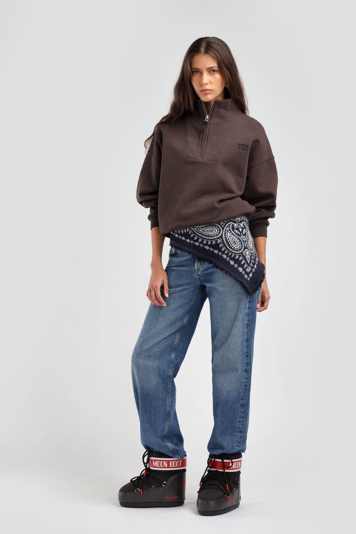 Scarf Willow in Navy