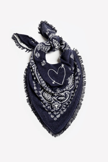 Wilma scarf in navy