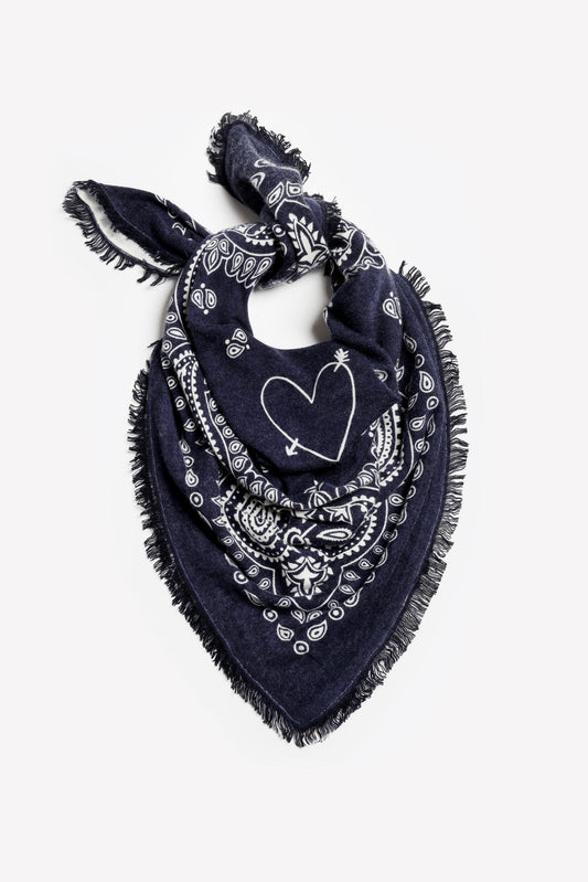 Wilma scarf in navy