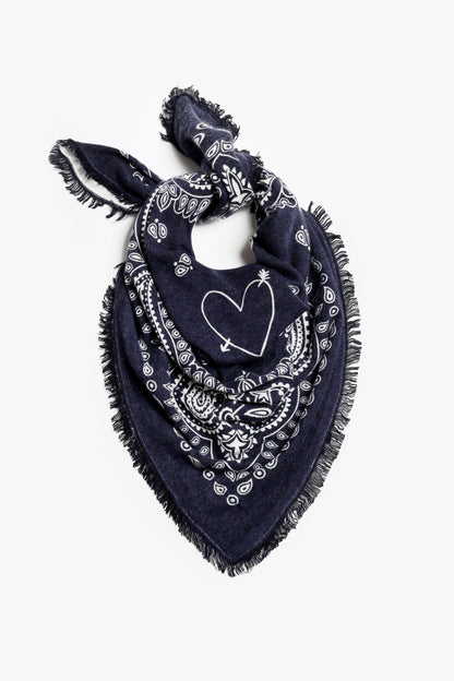 Wilma scarf in navy