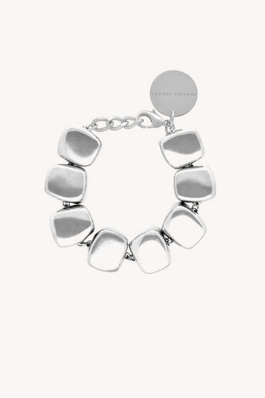 Bracelet Organic Shaped in silver
