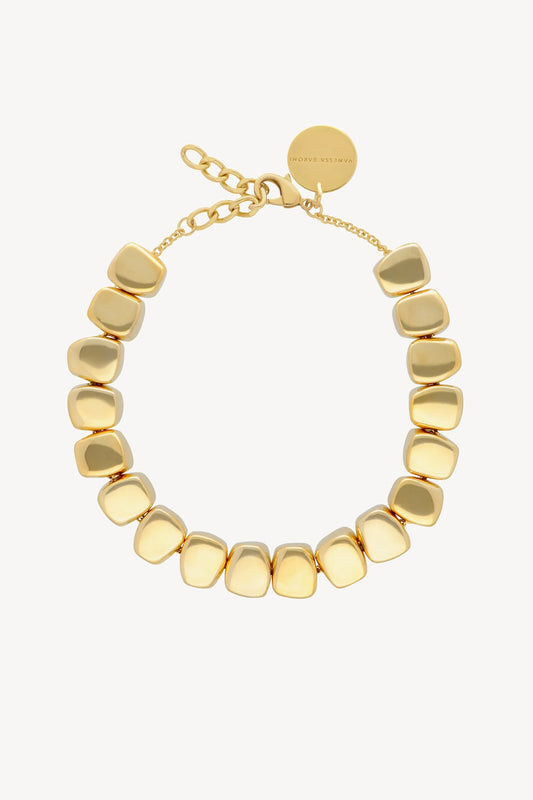 Small Organic Shaped chain in gold