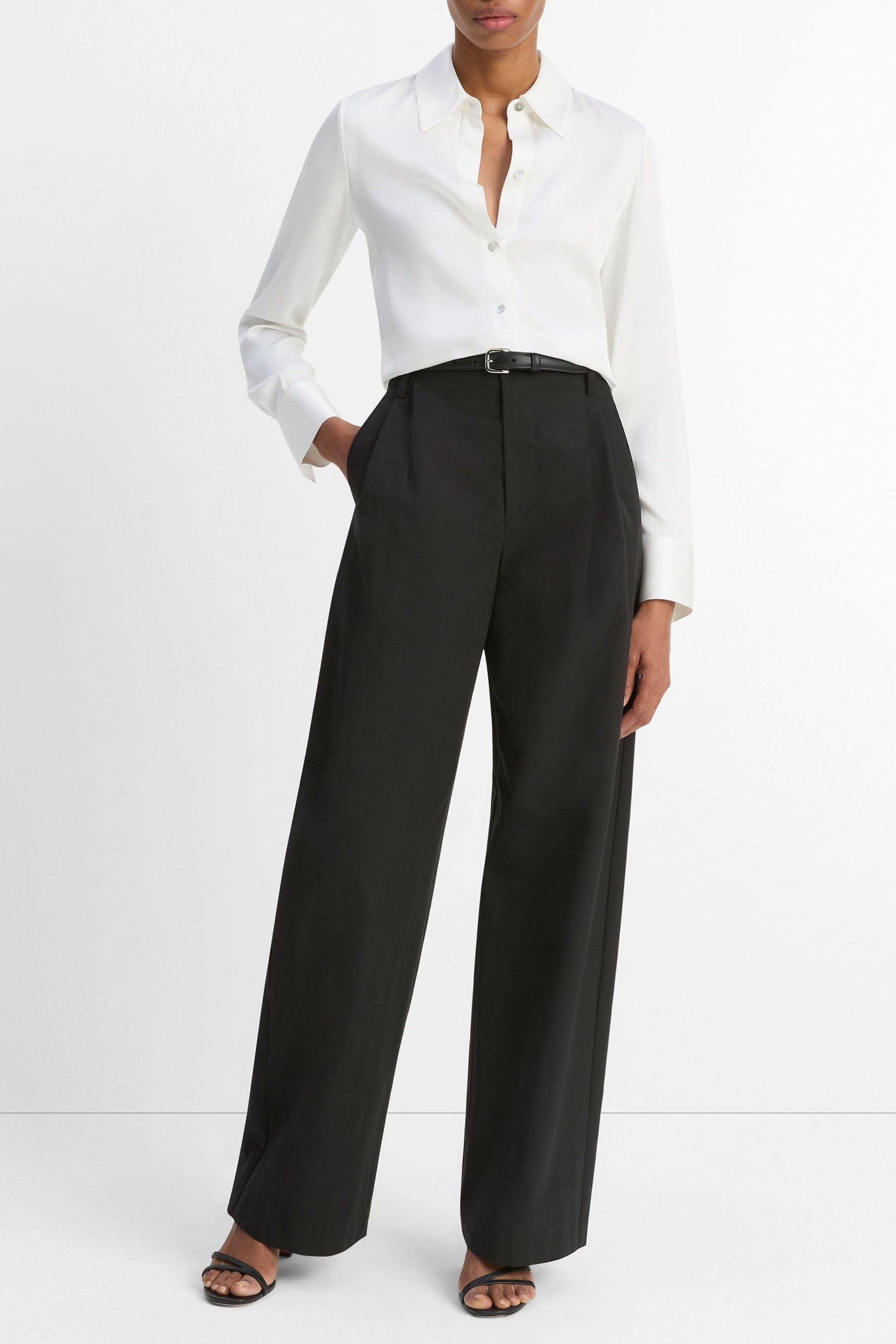 Bluse Slim Fit in OffwhiteVince - Anita Hass