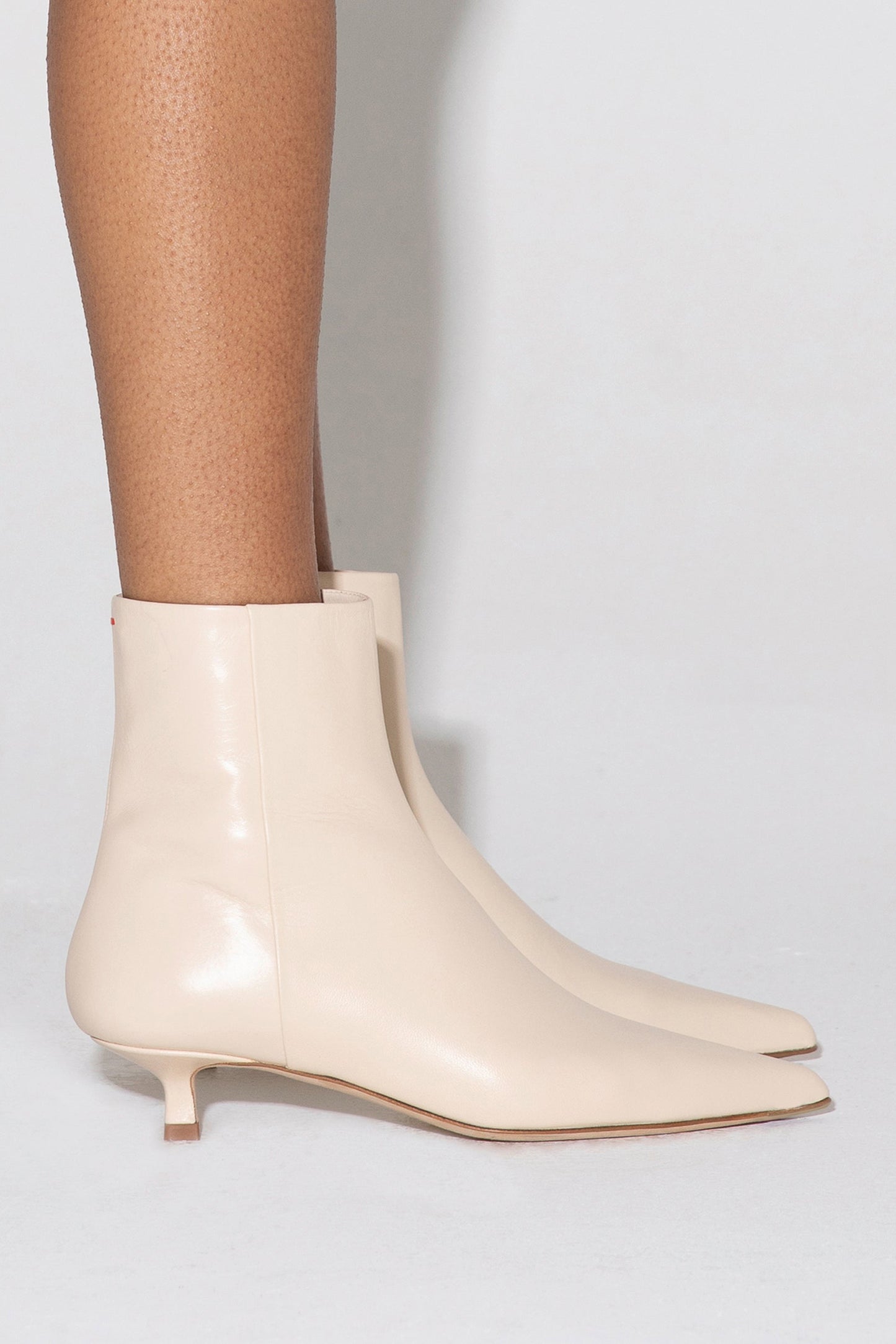 Sofie Ankle Boots in Creamy White by Aeyde - Anita Hass