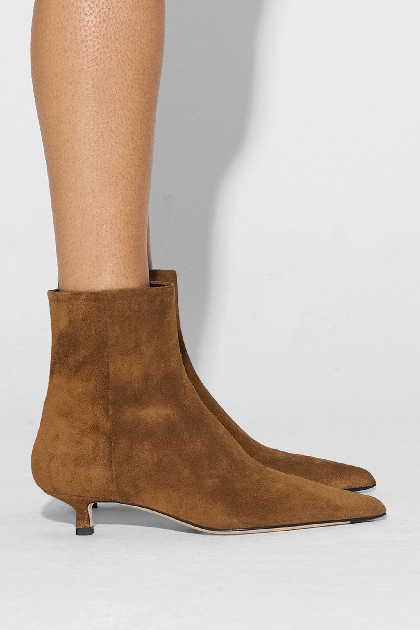 Sofie Ankle Boots in Tobacco Suede by Aeyde - Anita Hass