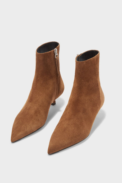 Sofie Ankle Boots in Tobacco Suede by Aeyde - Anita Hass