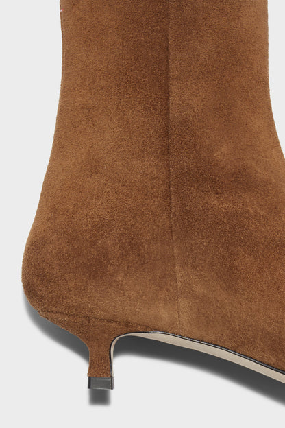 Sofie Ankle Boots in Tobacco Suede by Aeyde - Anita Hass