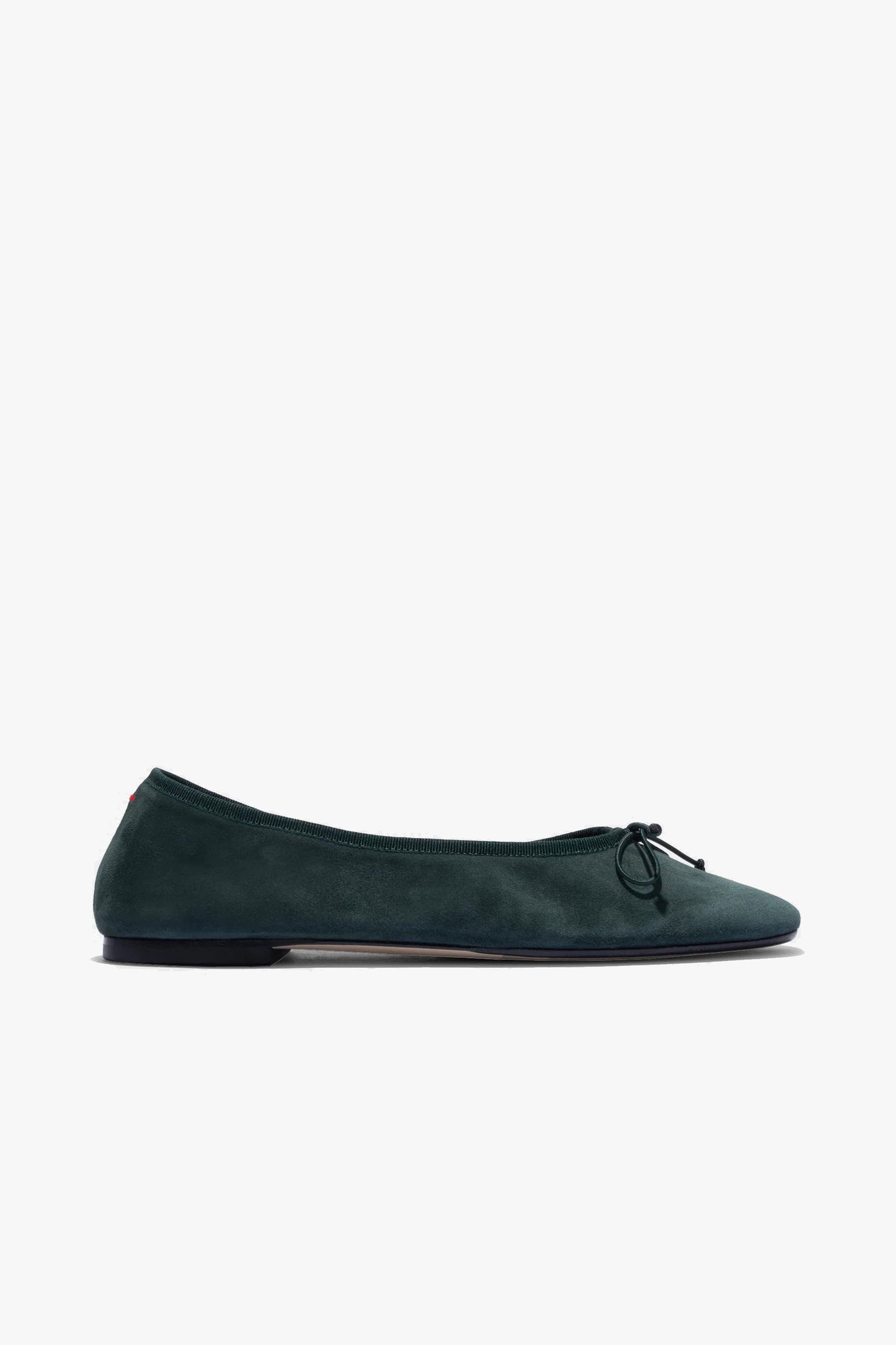 Ballerine Tiby in pelle scamosciata color muschio