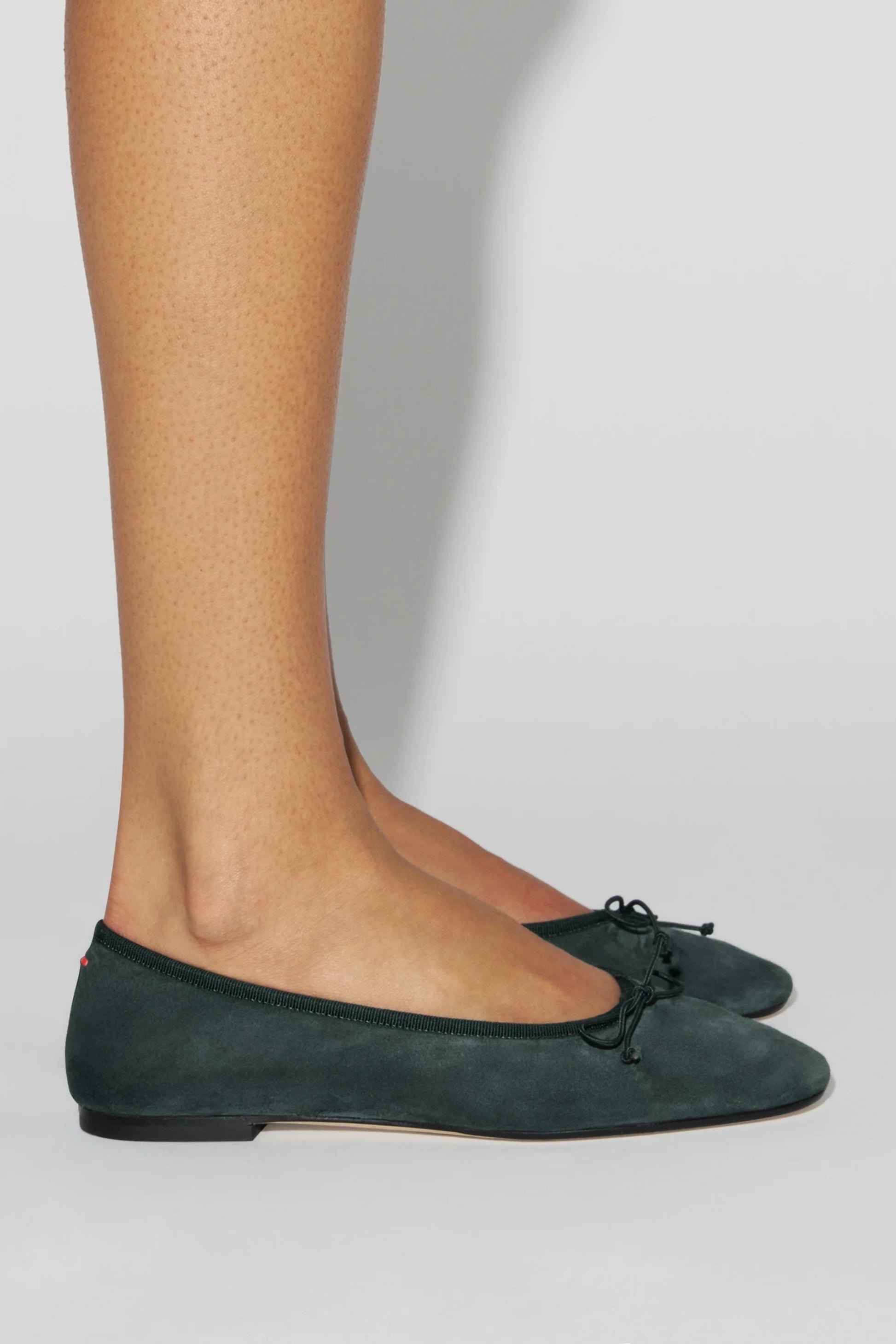 Ballerinas Tiby in Suede Moss Aeyde