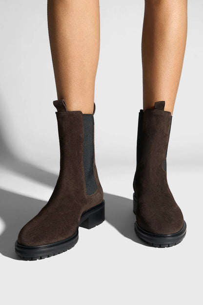 Boots Jack in Suede Moka Aeyde